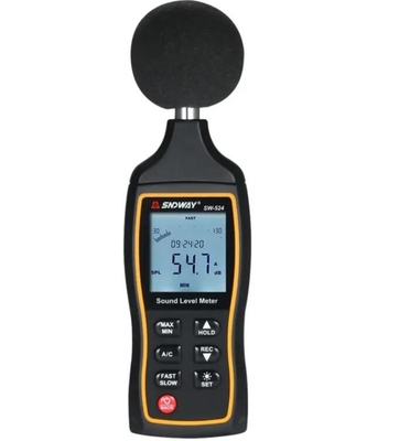 SW-524 High Precision Handheld Professional Digital Noise Meter Decibel Meter Industrial Grade Sound Level Meter 30~130 dBA supplier