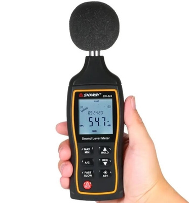 SW-524 High Precision Handheld Professional Digital Noise Meter Decibel Meter Industrial Grade Sound Level Meter 30~130 dBA supplier