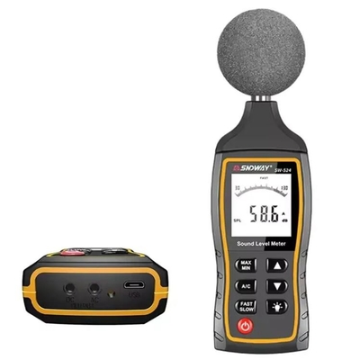 SW-524 High Precision Handheld Professional Digital Noise Meter Decibel Meter Industrial Grade Sound Level Meter 30~130 dBA supplier