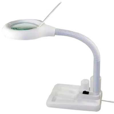 White LED Desk Lamp 5X 10X Desktop Magnifying Glass Work Light supplier
