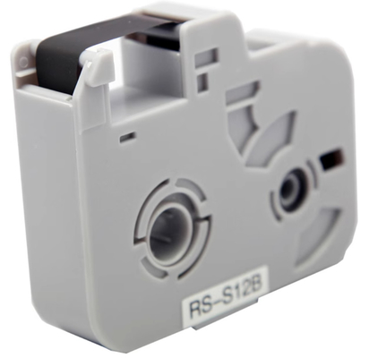 RS-S12B Black label tape cassette For Biovin S680 S800 S900 RS-12B Electronic Lettering Machine, Cable ID Printer,Wire Marker supplier