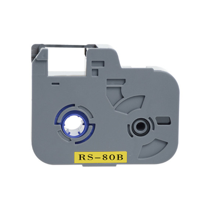 RS-80B black label tape cartridge for Biovin Electronic Lettering Machine, Cable ID Printer,Wire Marker S-100T S600 S650 S700 S100T S700 no chip supplier
