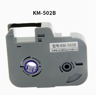 black label tape for KM-502B  Electronic Lettering Machine, Cable ID Printer,Wire Marker supplier