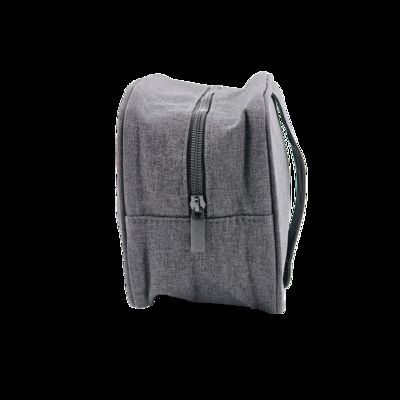 CR-014 Women's Fashionable PU Leather Toiletry Bag Custom Logo Zipper Organizer Travel Cosmetic Makeup Portable Pebbled Leather Pouch supplier