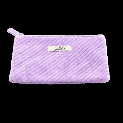 CR-175 High Quality Custom Print Logo Travel Portable Mini Plush Cosmetic Bag Wholesale Leather Style Zipper Closure Fashionable Cute supplier