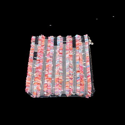 CR-172 Travel Leather Case Custom Small Cosmetic Bag with Zipper Closure Fashion Style Pink Makeup Bag supplier