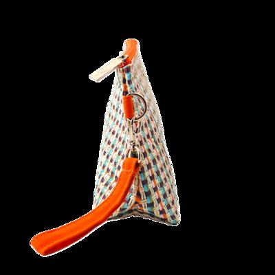 CR-078 Travel Leather Case Custom Small Cosmetic Bag with Zipper Closure Fashion Style Pink Makeup Bag supplier