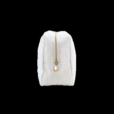 CR-003 Travel Leather Case Custom Small Cosmetic Bag with Zipper Closure Fashion Style Pink Makeup Bag supplier