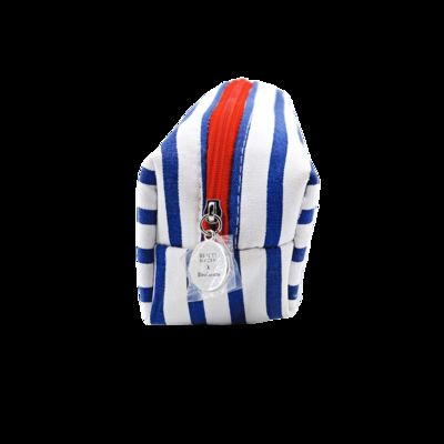 CR-018 Travel Leather Case Custom Small Cosmetic Bag with Zipper Closure Fashion Style Pink Makeup Bag supplier