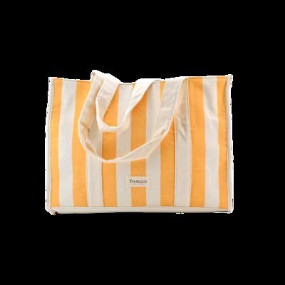 CR-153 Fashionable Shopping Beach Bag Women's Multi-Purpose Two-Tone Canvas Tote Open Closure Lady Style Handbag Handles supplier