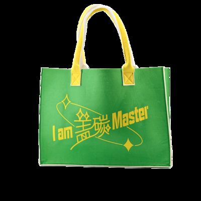 CR-147 Custom Logo Tote Bag Fashionable Lady Style Portable Shoulder Bag Environmentally Protected for Shopping supplier