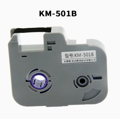 black label tape for KM-501B Electronic Lettering Machine, Cable ID Printer,Wire Marker supplier