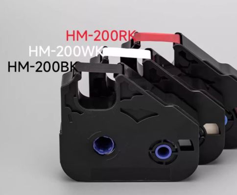 HM-200BK Black+1X HM-200RK Red+1x HM-200WK White Label Tape Cassette for LB C-210T/C C-210E C-510T C-580T TM-RC05BP With chip for tube printer supplier