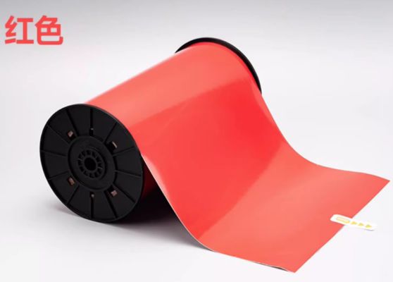 Red Print label tape Sticker 260mm*20m Sign Sticker Wide Format Logo supplier
