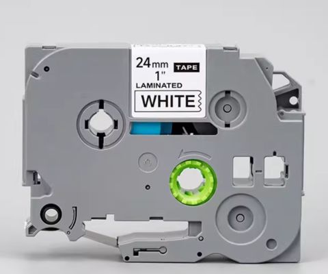 HMTZE-251 24mmX8M White label tape cassette For Brother label printer Black on White supplier