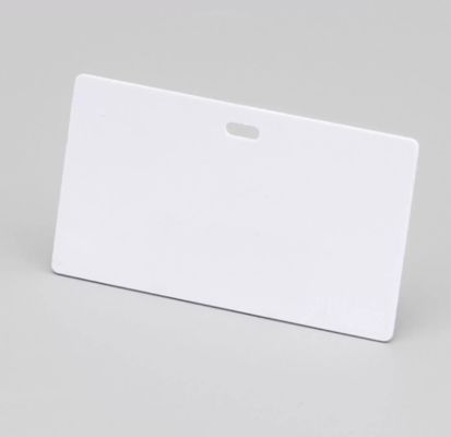 SG458005 45mmx80mm pvc Long side single hole hanging tag white supplier