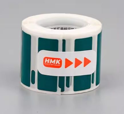 HMK GE-3012G 30mm*12mm Green heat transfer printing label tape sticker supplier