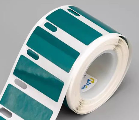 HMK GE-3012G 30mm*12mm Green heat transfer printing label tape sticker supplier