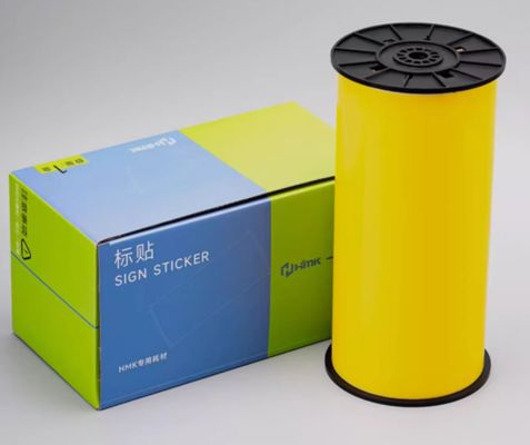 Yellow Print label tape HMK BLK-260Y 260mmx19m Sign Sticker Wide supplier