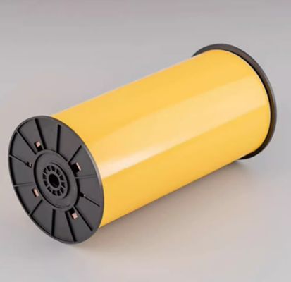 Yellow Print label tape HMK 300mmx15m Sign Sticker Wide supplier