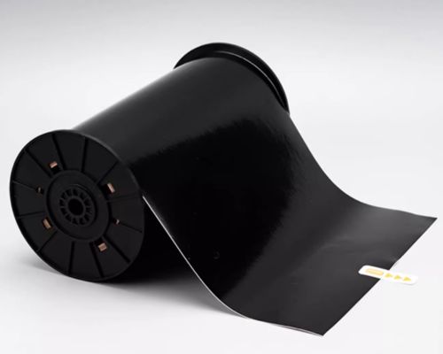 Black Print label tape HMK WYRB-260BK 26.5cm*20m Sign Sticker Wide Format Logo supplier