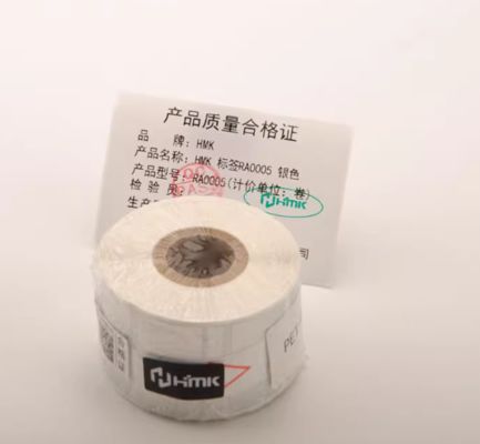 Silver Print label tape RA-0005 40*24mm Sign Sticker supplier