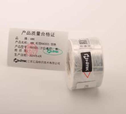 Silver Print label tape RA-0005 40*24mm Sign Sticker supplier