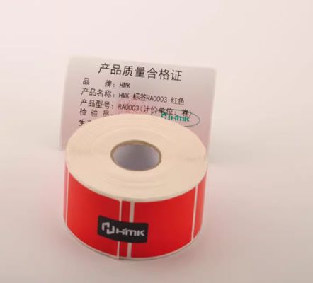 Red Print label tape GE-3050W 30mm*50mm Sign Sticker supplier