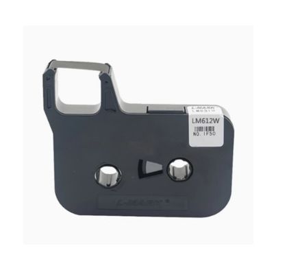 LM-612B white 12mm label tape cassette for L-MARK Electronic Lettering Machine tube printer supplier