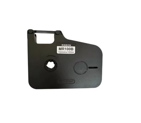 MR100B Black label tape cassette 12mm X 100m For Yihero M760 / M780 Electronic Lettering Machine tube printer supplier
