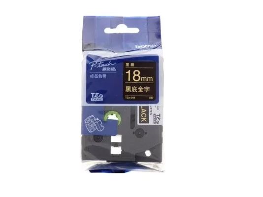 18mm P-Touch Black on gole label tape cassette TZe-641 for Brother Electronic Lettering Machine tube printer supplier