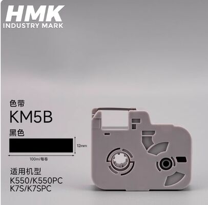 KM5B label tape cassette For AJ Electronic Lettering Machine, Cable ID Printer,Wire Marker supplier