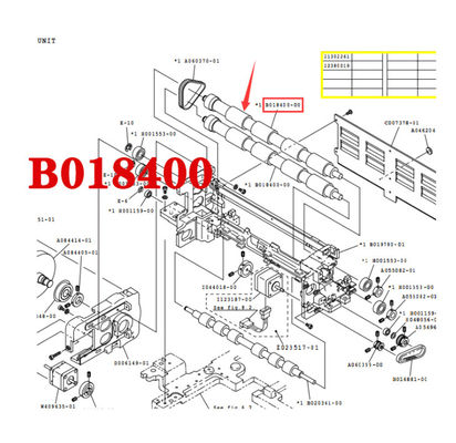 NORITSU QSS32/37 minilab EXPOSURE ADVANCE ROLLER B018400-00 / B018400 supplier
