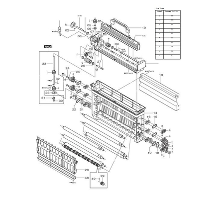 349D1060189E 349D1060189C 349D1060189D 349d1060189 Plate, rack side for Fuji 550/570 minilab (PS1) supplier