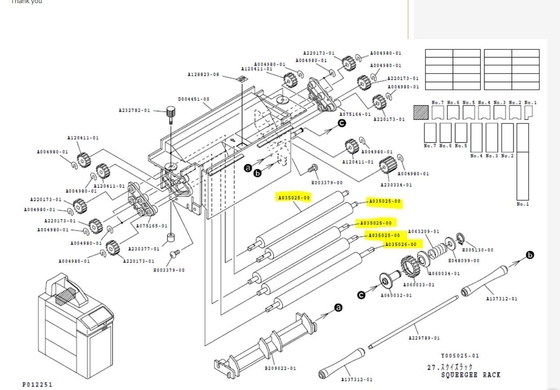 Noritsu minilab spare part A035026-00 A035026 sponge roller supplier