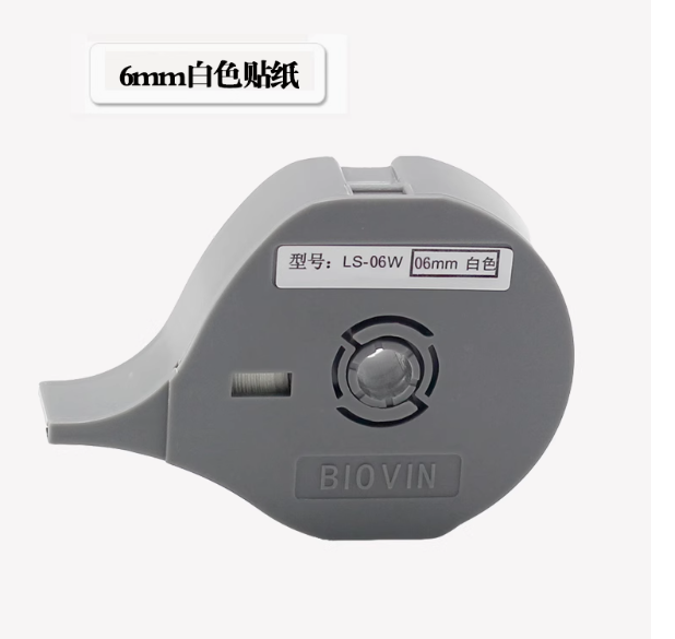 LS-06W 6MM label tape sticker for Biovin S600 S650 S680 S690 S700 ...