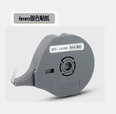 LS-06S 6MM label tape sticker for Biovin S600 S650 S680 S690 S700 Electronic Lettering Machine, Cable ID Printer,Wire Marker